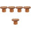 5Stk Holz Cupcake- Kuchen-Halter Dessert-Teller 5