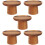 5Stk Holz Cupcake- Kuchen-Halter Dessert-Teller 9
