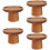 5Stk Holz Cupcake- Kuchen-Halter Dessert-Teller 11