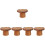 5Stk Holz Cupcake- Kuchen-Halter Dessert-Teller 6