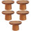 5Stk Holz Cupcake- Kuchen-Halter Dessert-Teller 8