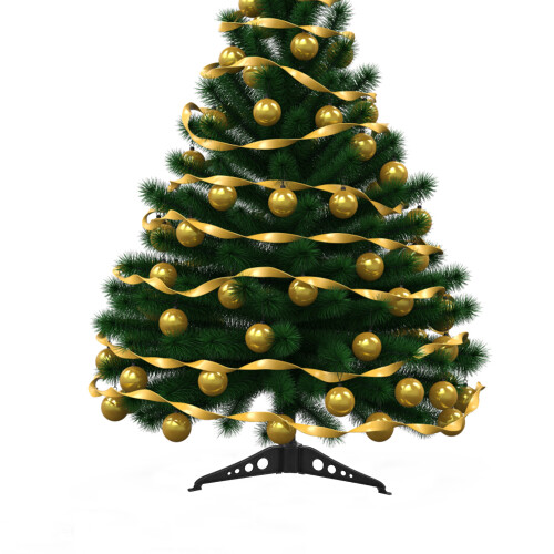 12 Stuks Plastic Kerstboomvoeten Donkergroen 2