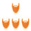 4 Valse Baard Echte Haar Cosplay Halloween Feest 4