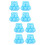 8Ud Clips Para Nieve Niños Multijuego Azul Resistente 7