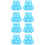 8Ud Clips Para Nieve Niños Multijuego Azul Resistente 5