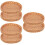 6 Unidades Cesta Tejida Miniatura Para Pan 9