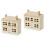 2Pcs Mini Wooden Villa Ornament Landscape Model 6