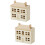 2Pcs Mini Wooden Villa Ornament Landscape Model 9