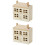 2Pcs Mini Wooden Villa Ornament Landscape Model 7