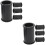 8Pcs Black Rubber Mic Spacer Sleeves Protective Shock Mount Washers 9