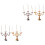 4 Pcs Miniature Retro Candle Stick Holders For Home 4
