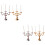 4 Pcs Miniature Retro Candle Stick Holders For Home 7