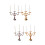 4 Pcs Miniature Retro Candle Stick Holders For Home 8