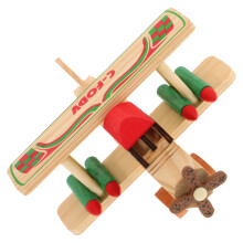 3Pcs Colorful Wooden Helicopter Toy Model For Kids