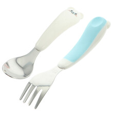2 Sets Stainless Steel Kids Tableware Spoon Fork Set