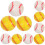 60 Stuks Bounce Ball Baseball Patroon Springende 9
