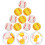 60 Stuks Bounce Ball Baseball Patroon Springende 6