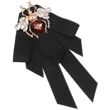 3 Retro Bowtie Broche Speld Vrouwen Zwart