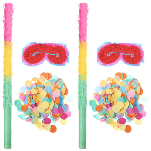 2 Conjuntos De Varinha Para , Pinata Com Confetes 1