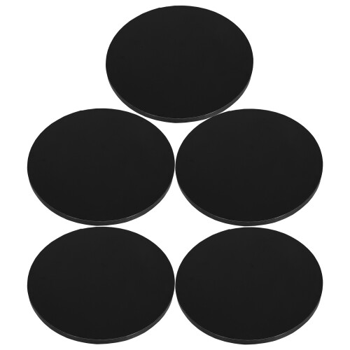 20 Unidades Placas Redondas Para 10 Polegadas Preto 2