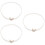 3Pcs De Com Recorte E Corrente Branca Para Noiva 8