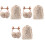 3 Sets Antler Shape Earmuff Multipurpose Casual Backpack Yellow 11