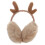 3 Sets Antler Shape Earmuff Multipurpose Casual Backpack Yellow 2