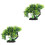 2pcs Artificial Pine Tree Desktop Aquarium Decor 3