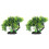 2pcs Artificial Pine Tree Desktop Aquarium Decor 2