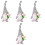 4Pcs Adorável Gnome Resistente Ao Desgaste Para Decoração 3