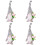 4Pcs Adorável Gnome Resistente Ao Desgaste Para Decoração 5
