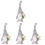 4Pcs Adorável Gnome Resistente Ao Desgaste Para Decoração 2