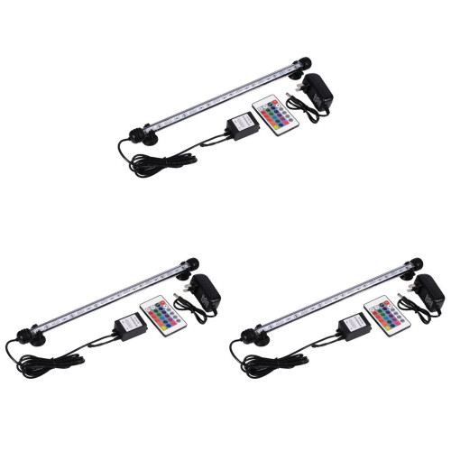 3Pcs Led Luminária Submersível 18Cm Plug UE 1