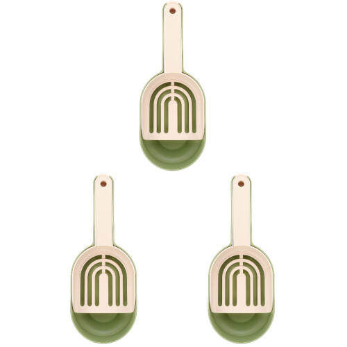 3 Sets Kattebakzeef Multifunctionele Schepel Huisdier Reiniging 1
