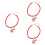 3 Peças Pulseira Natalina À Mão Bangle 7