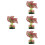 4Pcs Planta Artificial Plástico Para 6