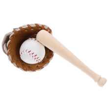 5 Conjuntos De Mini Bolas De Beisebol Com Bastão, E Bola