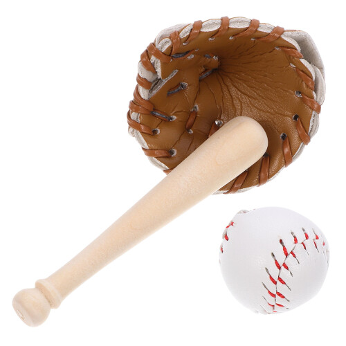 5 Conjuntos De Mini Bolas De Beisebol Com Bastão, E Bola 2
