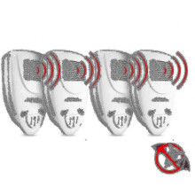 (EU PLUG, WHITE) Ultrasonic Bat Repellent Pack Of 4 - Get Rid Of Bats In 72 Hours-2025