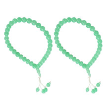 2 Stück Leuchtende Gebetskette & Armband, 33 Perlen, 14mm Leuchtendes Rosenkranz