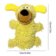 (Yellow) Dog Toys Chewers Cartoon Dog Plush Toys Pet Chew Games Pet Supplies Soft Doll For Small Medium Large Breed Indoor Outdoor-Yellow