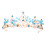 3 Unidades De Corvo Coroa Tiara Decorativa 9