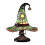 (Green)Colorful Witch Hat LED Table Lamp, Handmade Wizard Hat Shape Night Light Ornament ,Creative USB Socket Light Bedroom Decoration 1