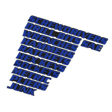 11 Piece Magnetic Metal Drawer Labels for Industrial Tool-Blue