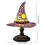(Green)Colorful Witch Hat LED Table Lamp, Handmade Wizard Hat Shape Night Light Ornament ,Creative USB Socket Light Bedroom Decoration 5