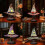 (Green)Colorful Witch Hat LED Table Lamp, Handmade Wizard Hat Shape Night Light Ornament ,Creative USB Socket Light Bedroom Decoration 3