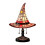 (Red)Colorful Witch Hat LED Table Lamp, Handmade Wizard Hat Shape Night Light Ornament ,Creative USB Socket Light Bedroom Decoration 1