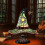 (Red)Colorful Witch Hat LED Table Lamp, Handmade Wizard Hat Shape Night Light Ornament ,Creative USB Socket Light Bedroom Decoration 4