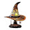 (Yellow)Colorful Witch Hat LED Table Lamp, Handmade Wizard Hat Shape Night Light Ornament ,Creative USB Socket Light Bedroom Decoration 1