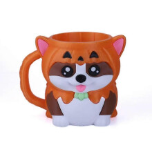 Reusable Cat Ice Cream Pint Holder 3D Printed Dessert Cup Sleeves with Spoon for Beach